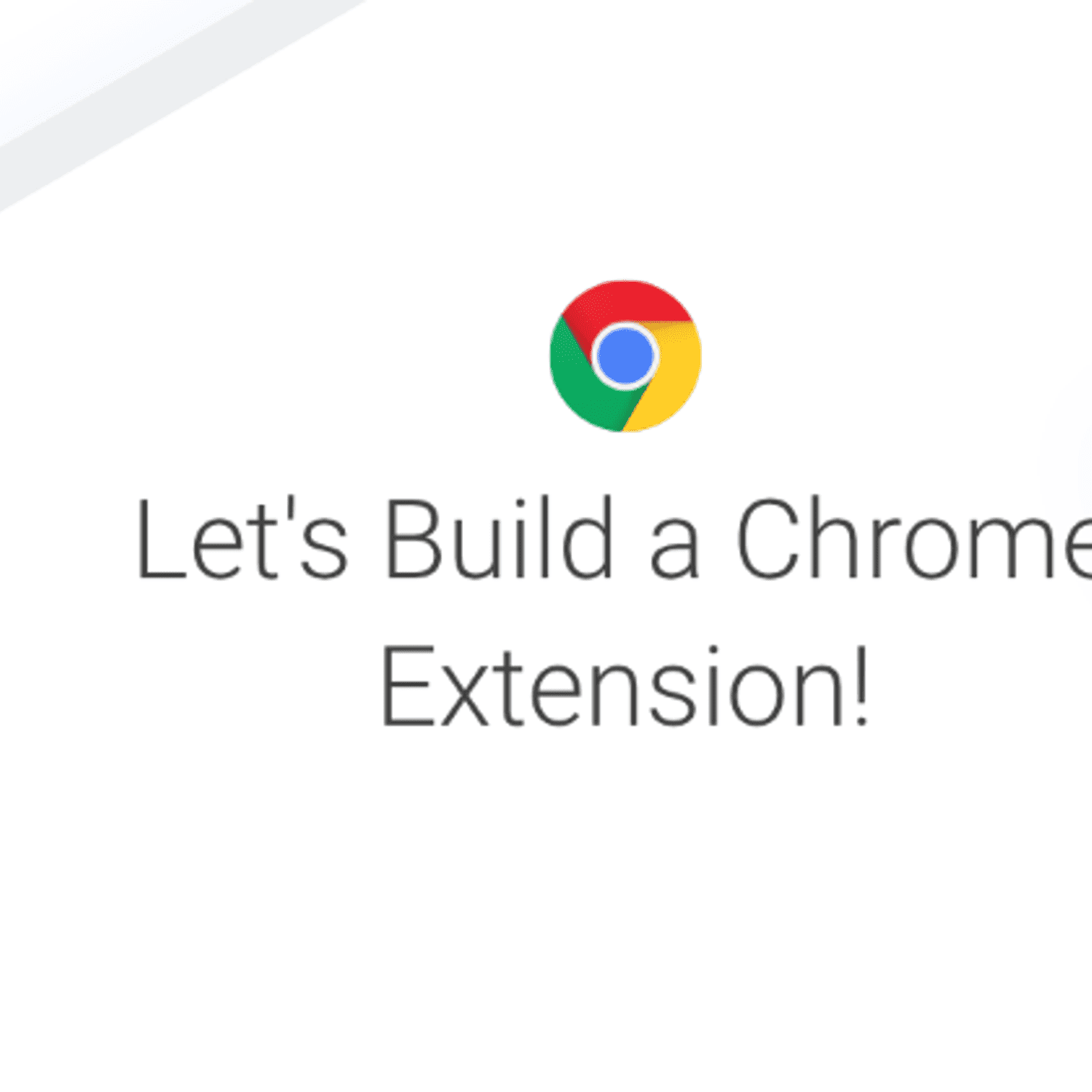 Build & Publish a Custom Google Chrome Extension 